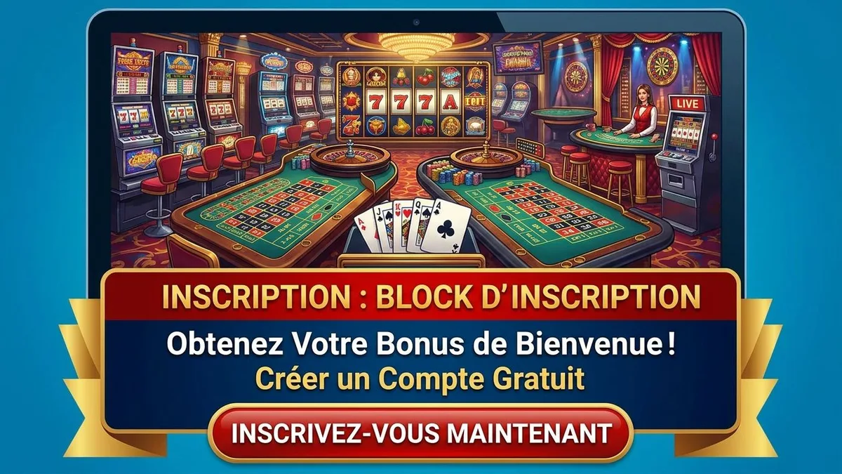 Inscription avec bonus